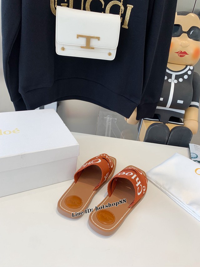 Chloe克洛伊2022春夏最新款拖鞋女士涼拖鞋 dx3638